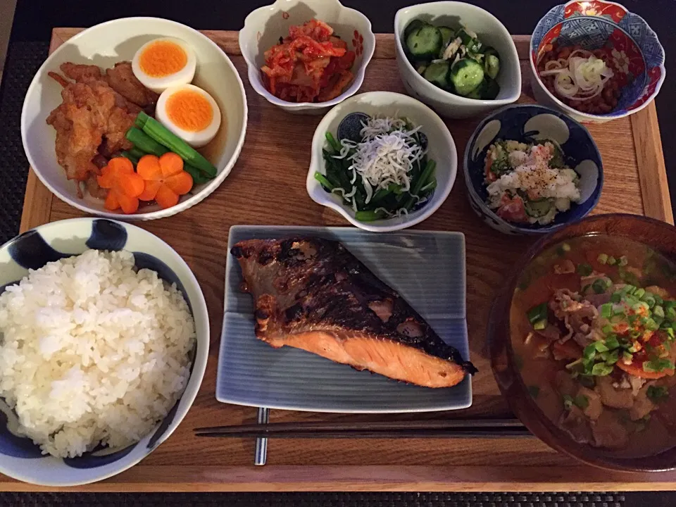 ⭕️鮭のカマ焼き
⭕️煮物
⭕️豚汁
⭕️冷蔵庫の片付けでいろいろ|ayumiさん