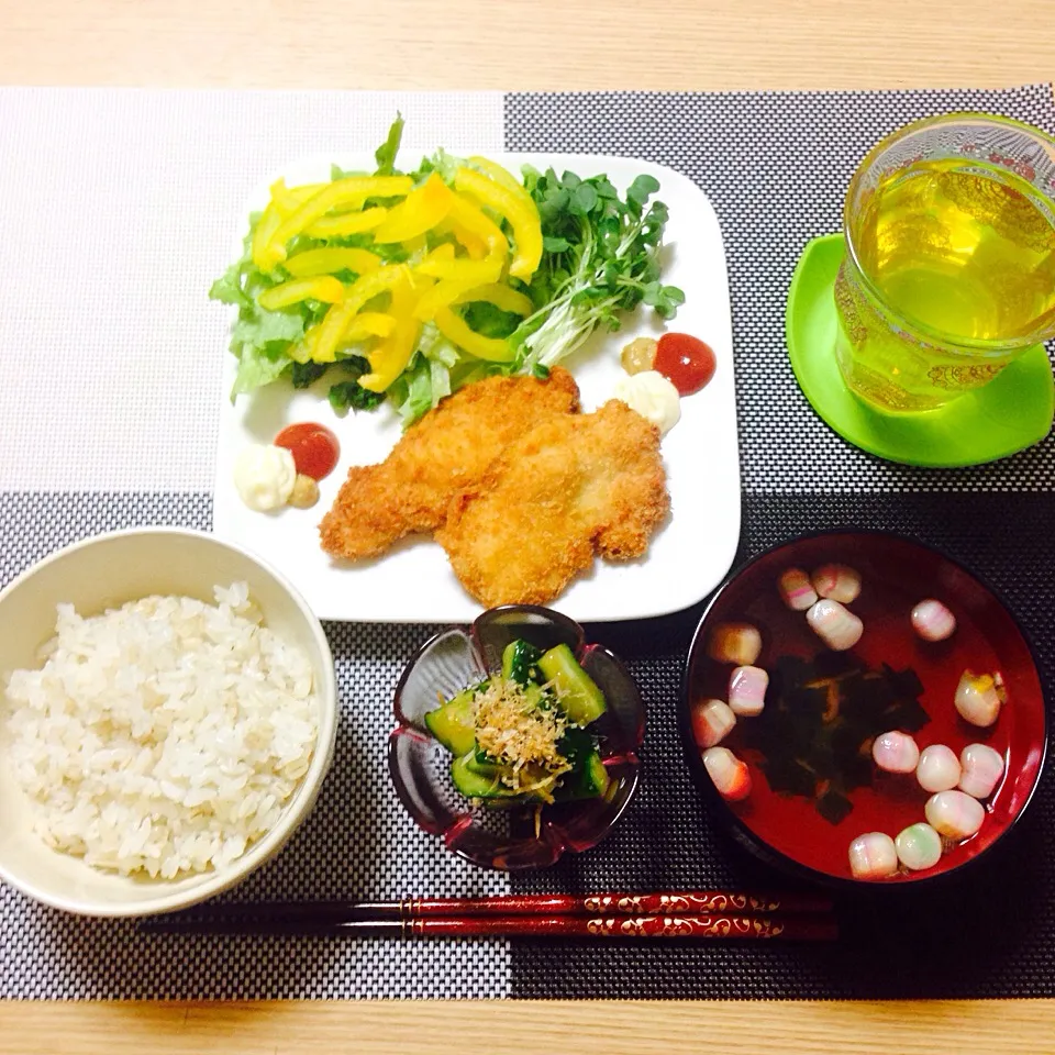 チキンカツ御膳|みくみく弁当さん