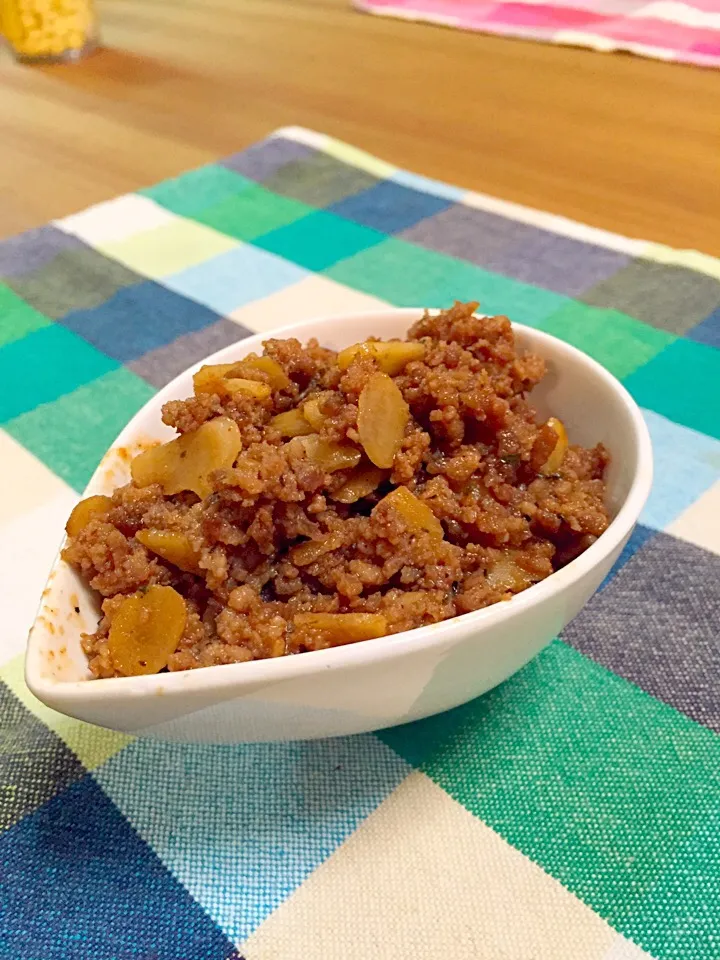 ひき肉炒め物|スカポンタスさん