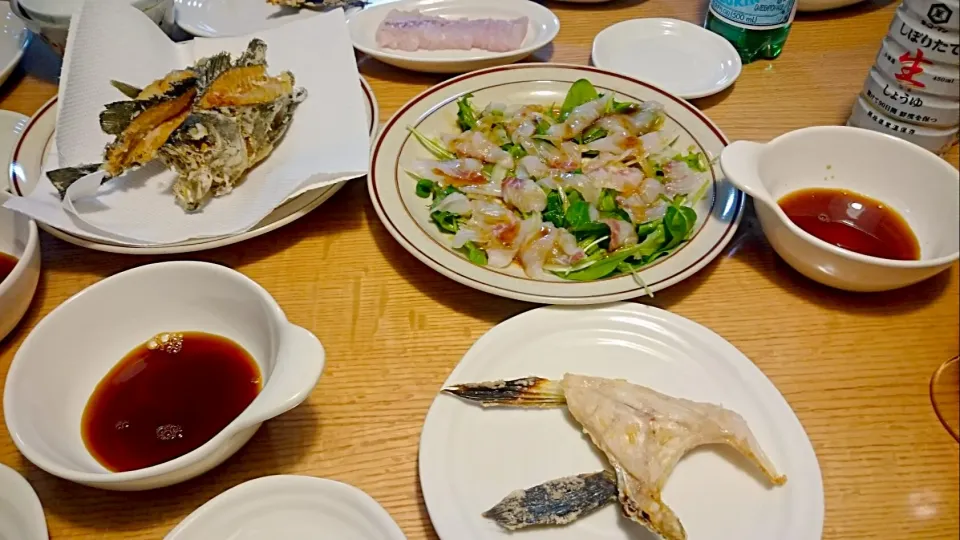 旦那の釣った魚で、旦那が手料理|Meさん