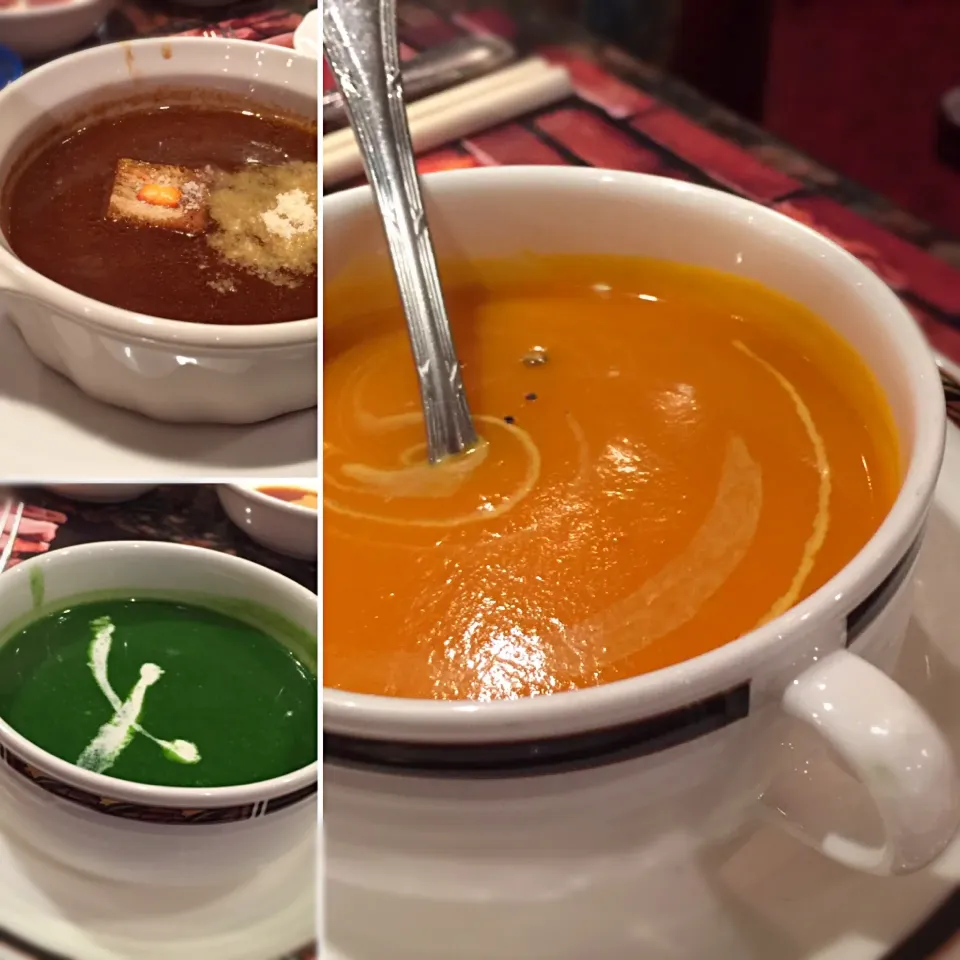 soup 前菜一南瓜湯、洋蔥湯、青醬濃湯|手牽手一起過好日子。さん