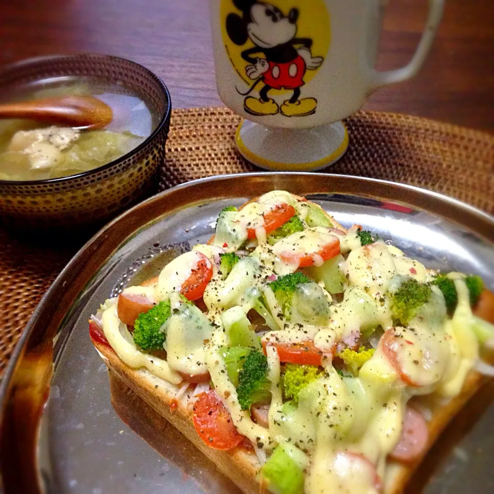 Snapdishの料理写真:お野菜盛りもり朝ごぱん( ´ ▽ ` )ﾉ☀️|nao子さん