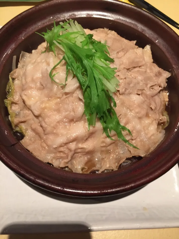 肉、白菜、もやし鍋|おっちさん