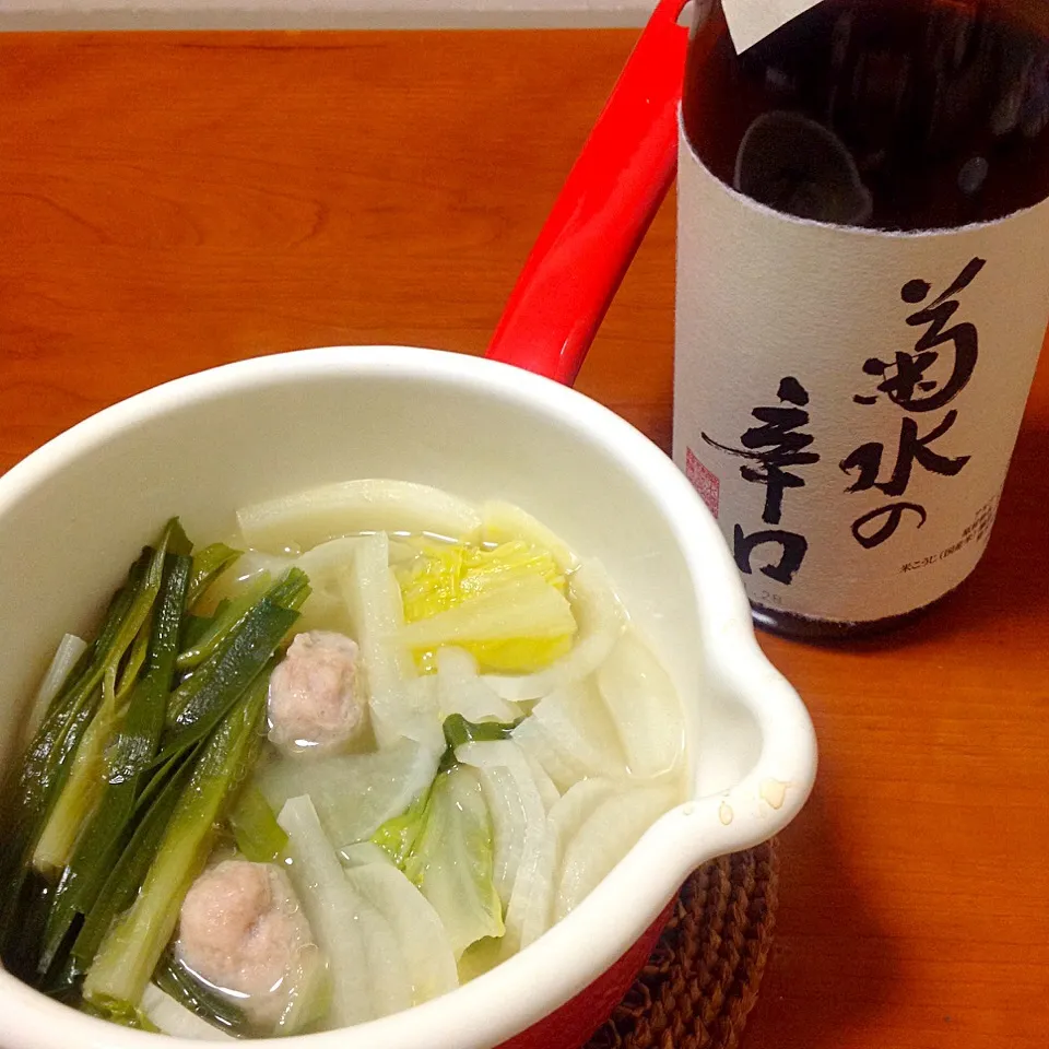 Snapdishの料理写真:残り野菜の中華風鍋|Carolineさん