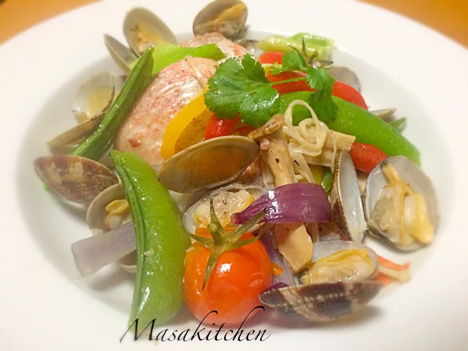 pesce all'acqua pazza|Masakiさん