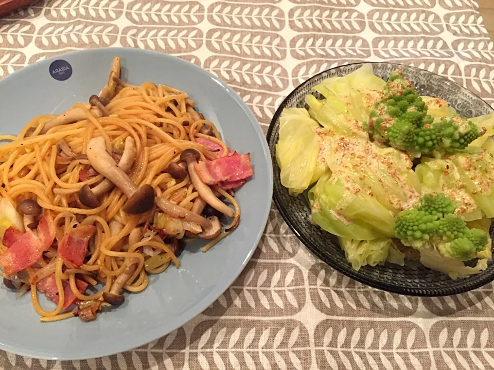 シメジバター醤油パスタ|おーさわさん