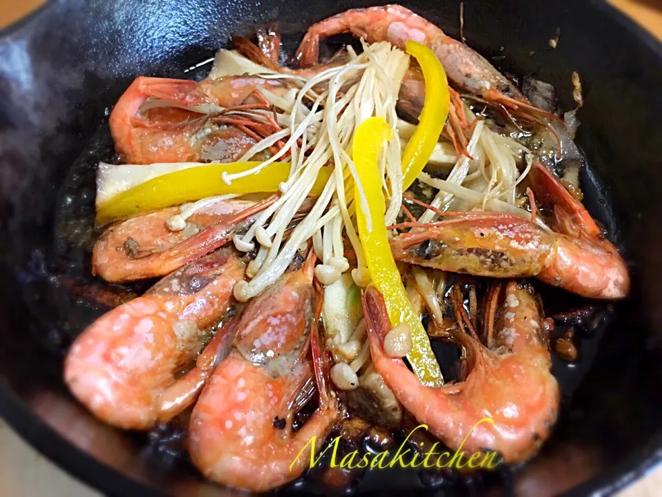 Snapdishの料理写真:Mushrooms&shrimp ajillo|Masakiさん