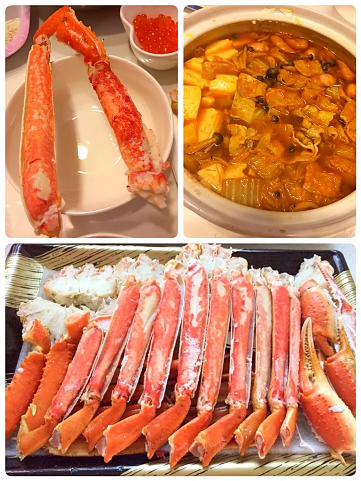 Snapdishの料理写真:カニ祭りで年の瀬パーリー♡2015/12/31@かに華食品|ちび太さん