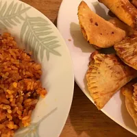 Homemade Al Pastor Empanada & Spanish Rice|JoRenさん