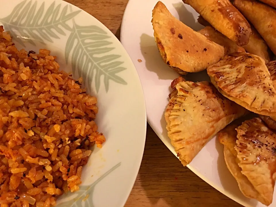 Homemade Al Pastor Empanada & Spanish Rice|JoRenさん