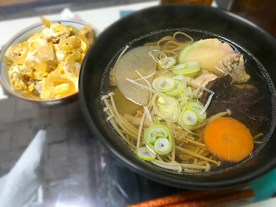 年越し蕎麦と親子丼|あおママさん