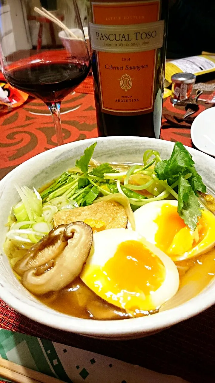 年越し蕎麦🍜トソ🍷で〜❗紅白見ながら🎶白組がんばれー👊😆🎵＼(^o^)／|ナムナムさん