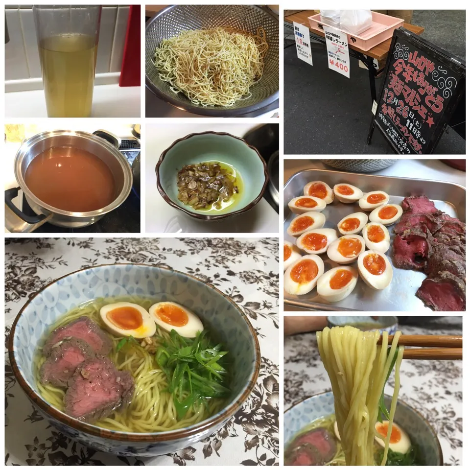 年越しそばは、手作り無化調塩ラーメンwithローストビーフ&味玉|juneshunさん