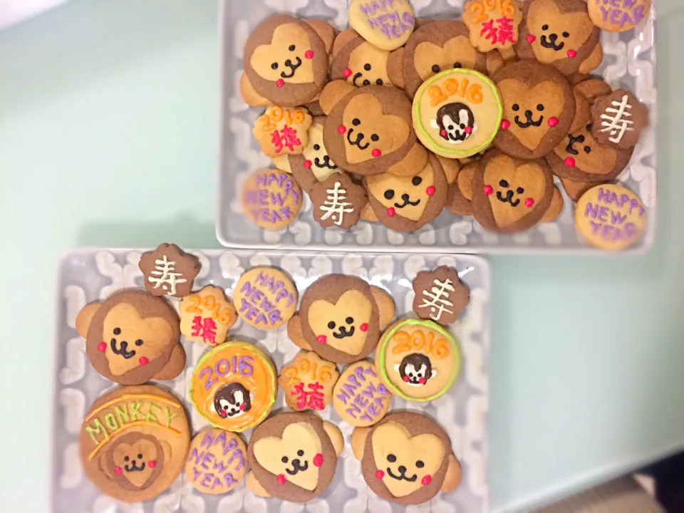 happy new year 🎍🌅🎌!!
monkey Cookies 🐵🍪💖|minaさん