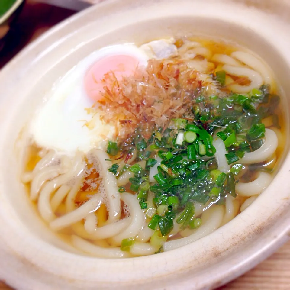 Snapdishの料理写真:年越しそばではなく、うどん(*Ü*)♡|Mimさん