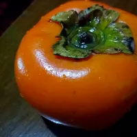 Snapdishの料理写真:First time to see a Persimmon. It's imported from Korea~ ♡|Mikaela Cunananさん