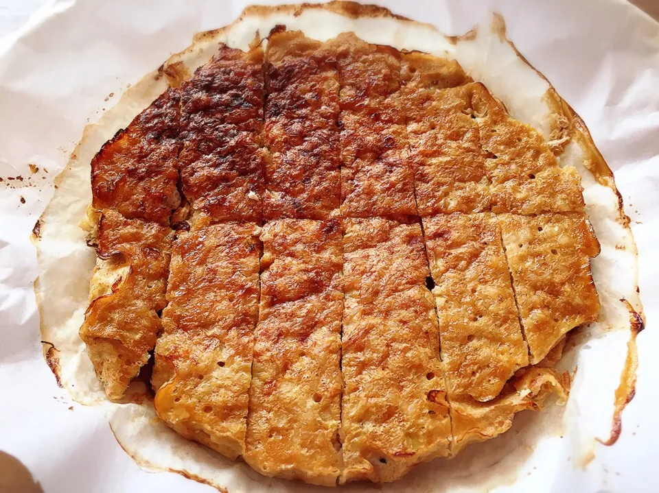 鳥松風焼き。ケシの実がなかったので、ハンバーグみたいな感じ。ごま振ったらよかった。|pepiさん