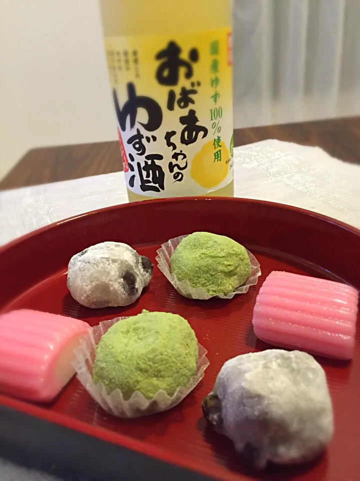 和菓子 お正月だから柚子とか和菓子とか和っぽいの食べたくなるね〜(^o^)|y0-0m-hさん