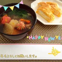 Snapdishの料理写真:お雑煮であけおめ♡|Tamami☺︎さん