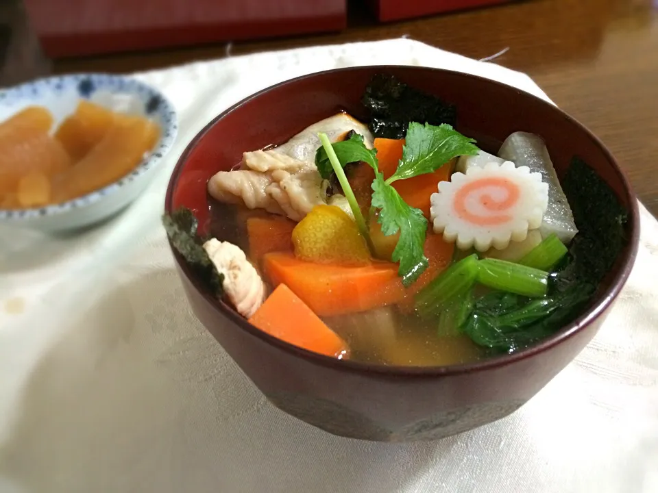 今年のお雑煮 おかあさんver.|もっつぁさん