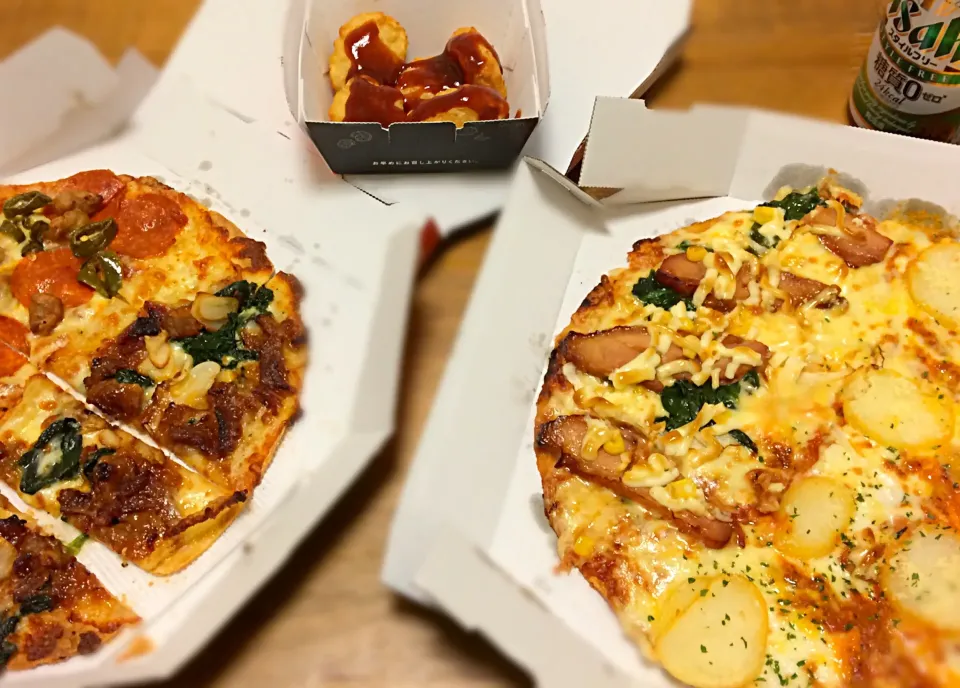 元旦の夜はピザパーティ😍🍕|まみさん