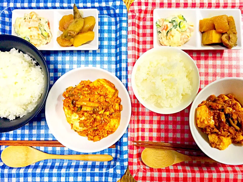 ✩⃛*ೃ.⋆夜ごはん✩⃛*ೃ.⋆
麻婆豆腐
ポテサラ
がめ煮|愛さん