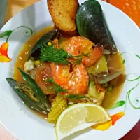 Snapdishの料理写真:Boulyabaisse (French Fish Stew),  pronounced as "Boul-ya-best"|Goh-sanさん