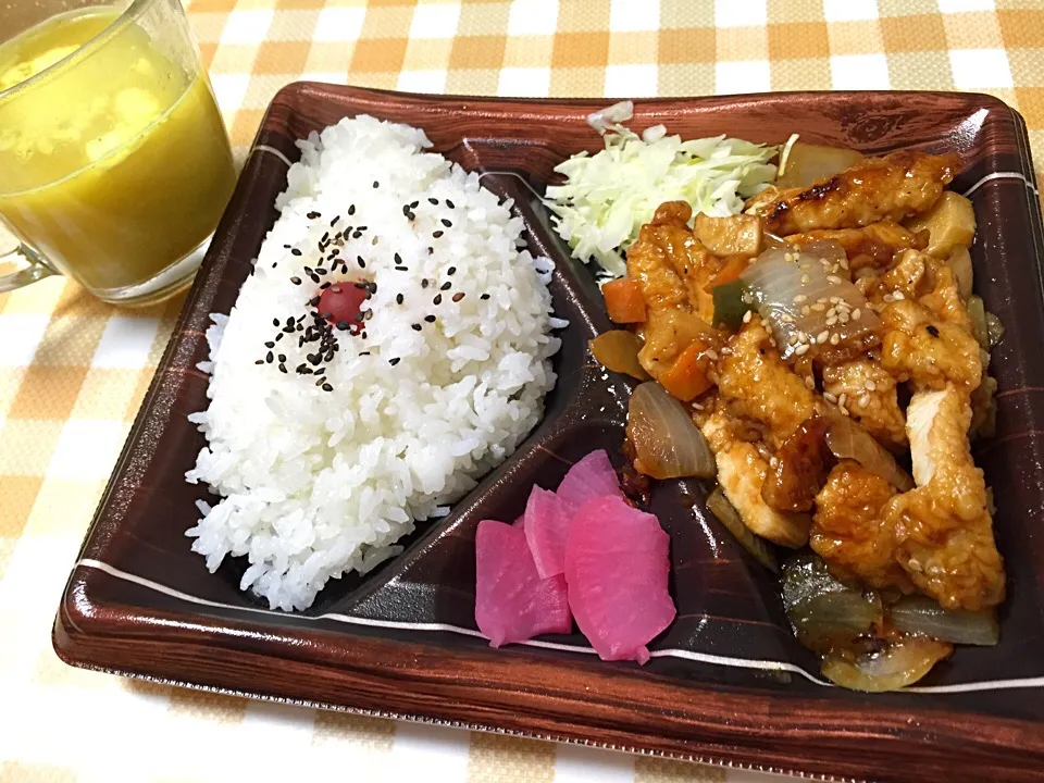 鶏の甘酢弁当🍱|Kojiさん