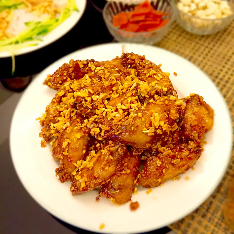 Baked chicken wings wing Ginger sauce|faymaさん