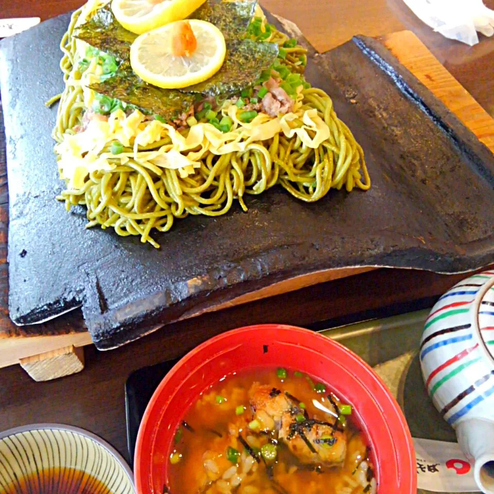 山口名物？瓦そば&うな茶のセット|うたかた。さん