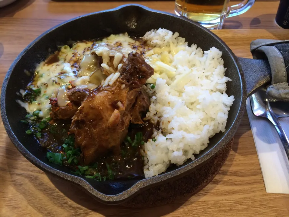 旨辛チキンと葱のマウンテンカレー 炙りチーズトッピング|中さん