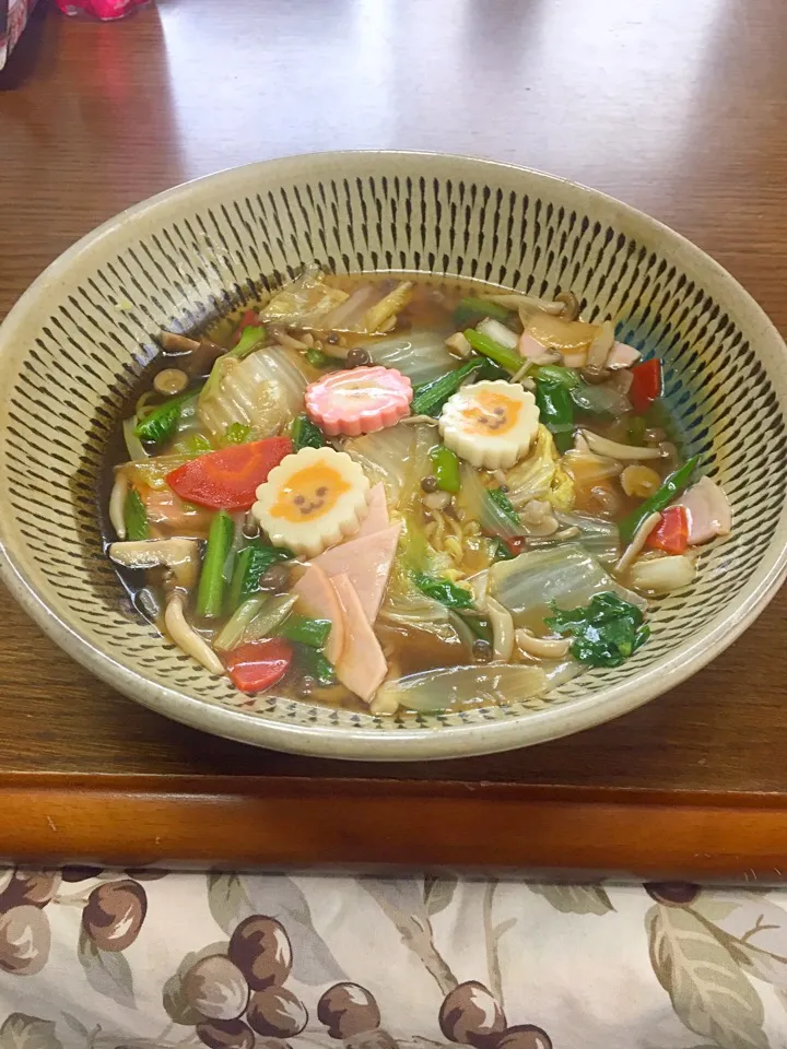 Snapdishの料理写真:Ankake ramen|Kumigarさん