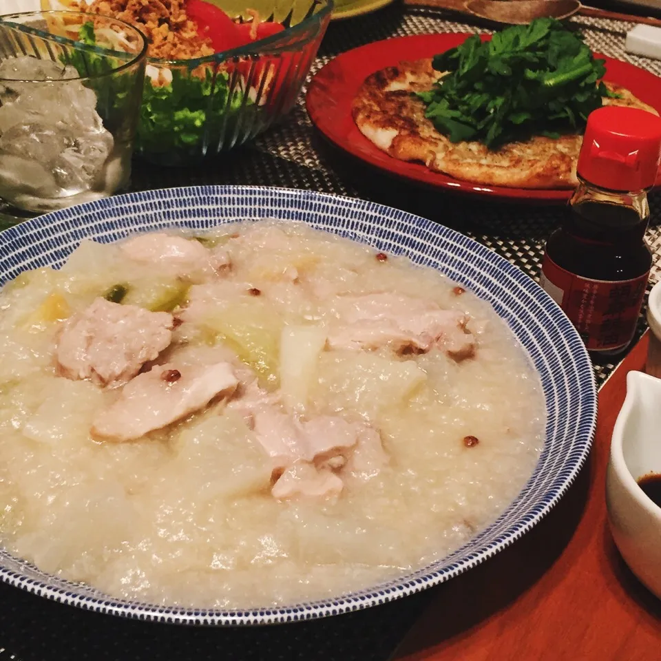 鶏と大根のもち米煮込み|麻紀子さん