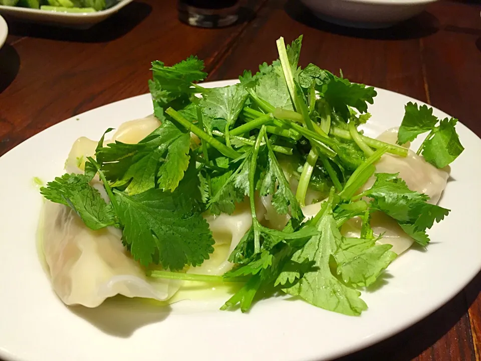 Snapdishの料理写真:パクチー餃子|マハロ菊池さん