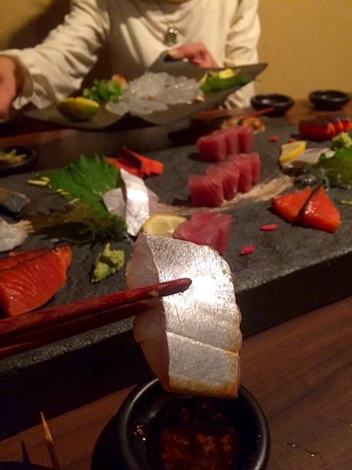 Snapdishの料理写真:太刀魚の刺身💮💮💮|Toru Satoさん