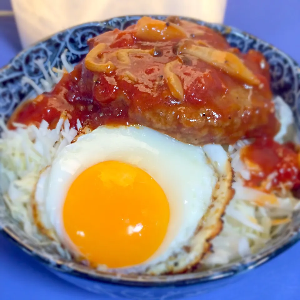 ロコモコ丼は目玉焼だわ|Hiroya Fujiiさん