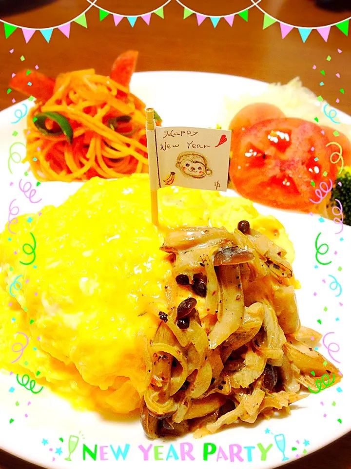 Snapdishの料理写真:おとなのオムライス♡o｡(๑✪‿✪๑)｡o♡|Kazue🍀さん