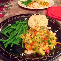 Filet de truite salsa a l'ananas|catherineさん