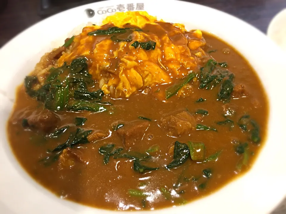 ほうれん草スクランブルエッグカレー@ココイチ|らーめん好き！さん