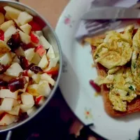 #fruitsalad #specialomlette|FitFemFabさん