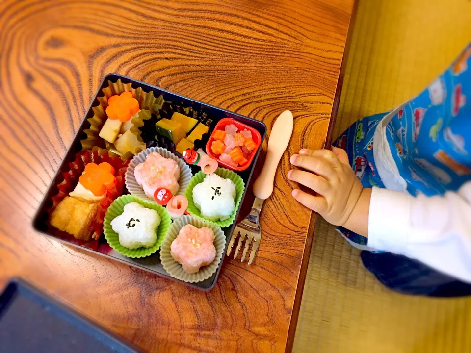 Snapdishの料理写真:１歳10ヶ月のおせち弁当|みーさん