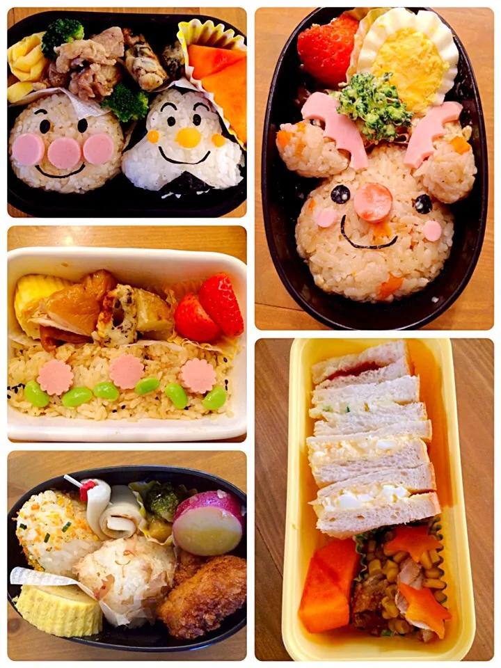 12/7〜11 息子のお弁当（幼稚園年中）|くーまんもんさん