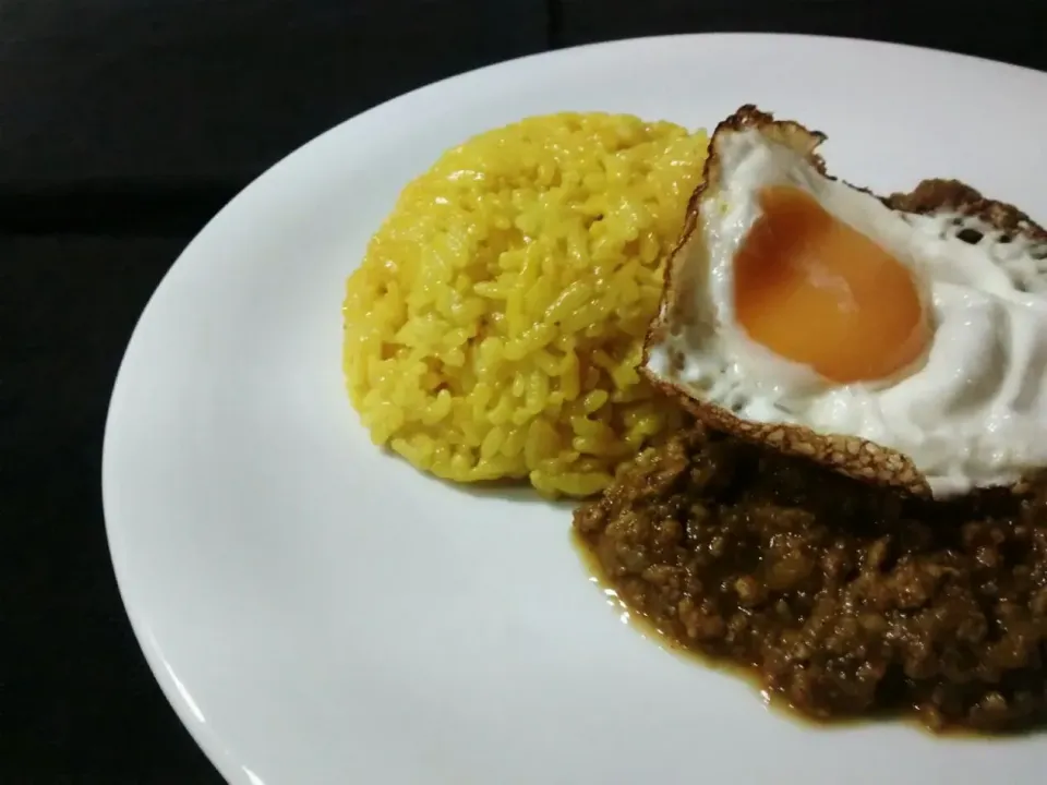 Snapdishの料理写真:シローさんのりんごのチャツネ🍎でキーマカレー|小鍋 (pentolina)さん