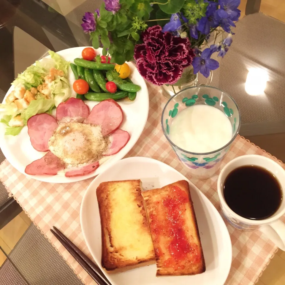 Snapdishの料理写真:旦那さんのモーニング❤︎|Makinsさん