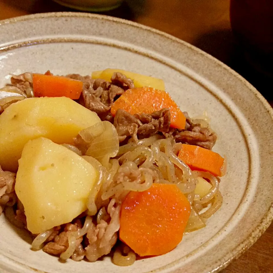 肉じゃが　　お正月のすき焼きの材料残りで❗|ふりるさん