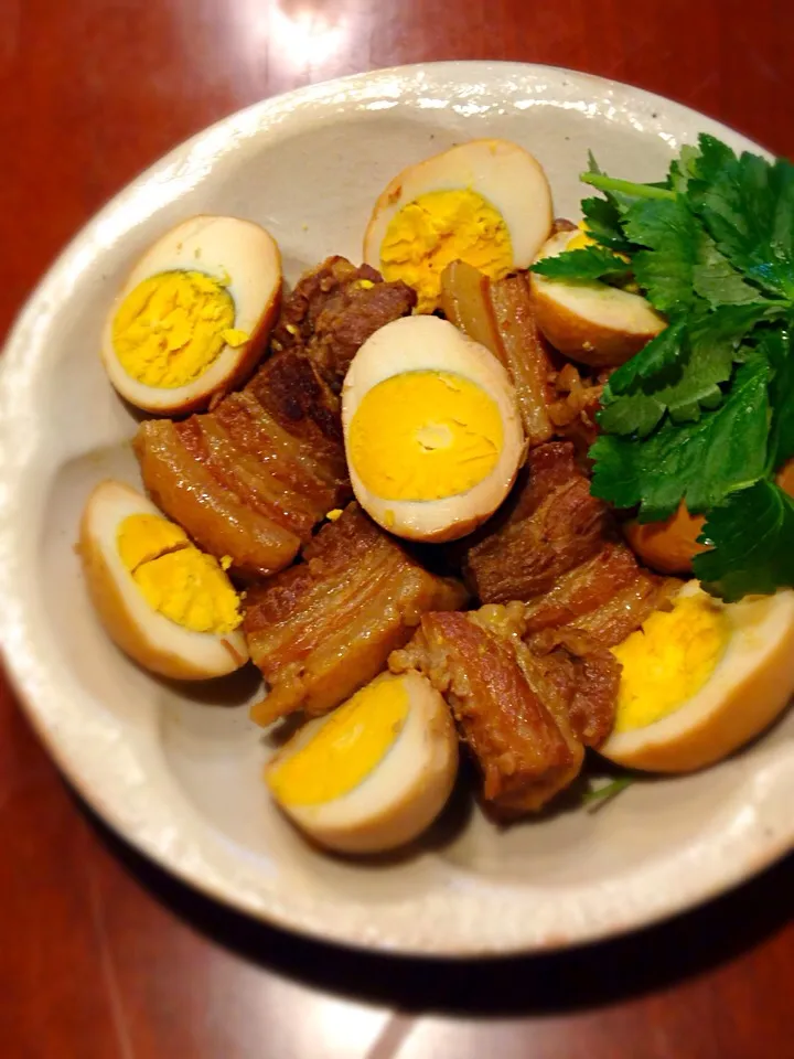 ほっけまんさんの料理 豚バラと卵のナンプラー煮込み|hannahさん