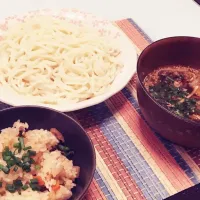 炊き込みごはんとうどん。|チカチカさん