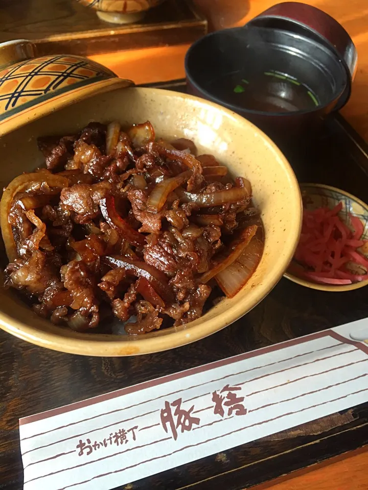 Snapdishの料理写真:豚捨て丼！！！|chaiさん