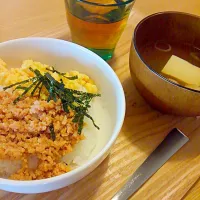 鶏そぼろ丼|ひいまむさん