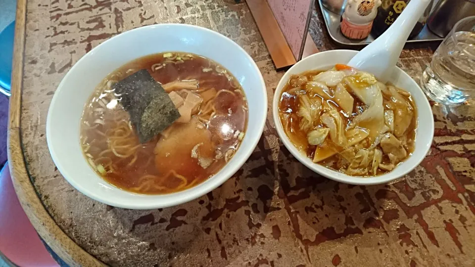 ラーメン&半中華丼|まぐろさん